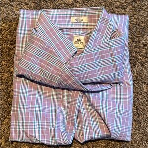 Peter Millar Medium Multi Color Plaid Button Front Casual Shirt